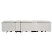 Austin Light Gray Home Theater Leather Seating with 5PCS/3PWR  alternate image, 6 of 11 images.