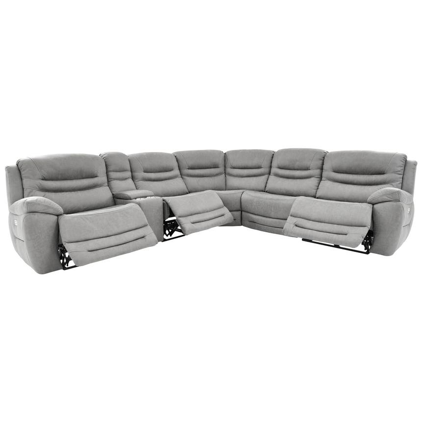 Dan Gray Power Reclining Sectional with 6PCS/3PWR  alternate image, 3 of 10 images.