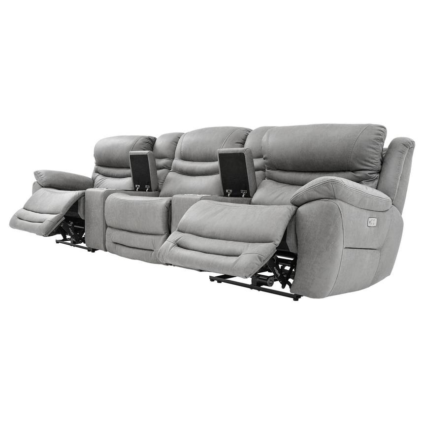 Dan Gray Home Theater Seating with 5PCS/2PWR alternate image, 3 of 8 images.