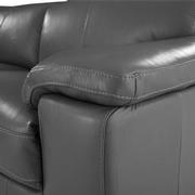 Charlie Gray Leather Power Reclining Sectional with 4PCS/2PWR  alternate image, 10 of 13 images.