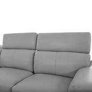 Charlie Light Gray Leather Power Reclining Sectional with 6PCS/3PWR  alternate image, 8 of 15 images.