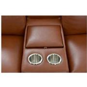 Gian Marco Tan Leather Power Reclining Sectional with 7PCS/3PWR  alternate image, 6 of 9 images.