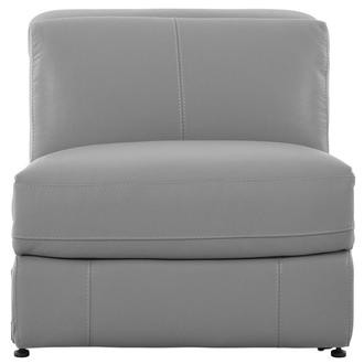 Charlie Light Gray Armless Power Recliner