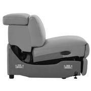 Charlie Light Gray Armless Power Recliner  alternate image, 5 of 5 images.