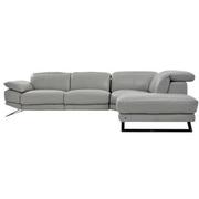 Toronto Silver Leather Power Reclining Sofa w/Right Chaise  alternate image, 3 of 7 images.