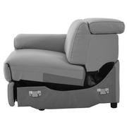 Charlie Light Gray Left Power Recliner  alternate image, 3 of 5 images.