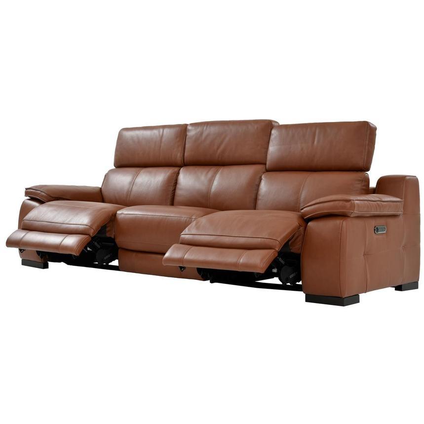 Gian Marco Tan Oversized Leather Sofa  alternate image, 3 of 9 images.