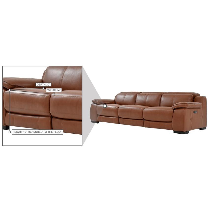 Gian Marco Tan Oversized Leather Sofa alternate image, 9 of 9 images.