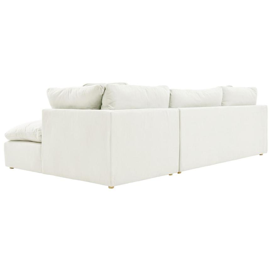 Neapolis White Corner Sofa w/Right Chaise  alternate image, 5 of 7 images.