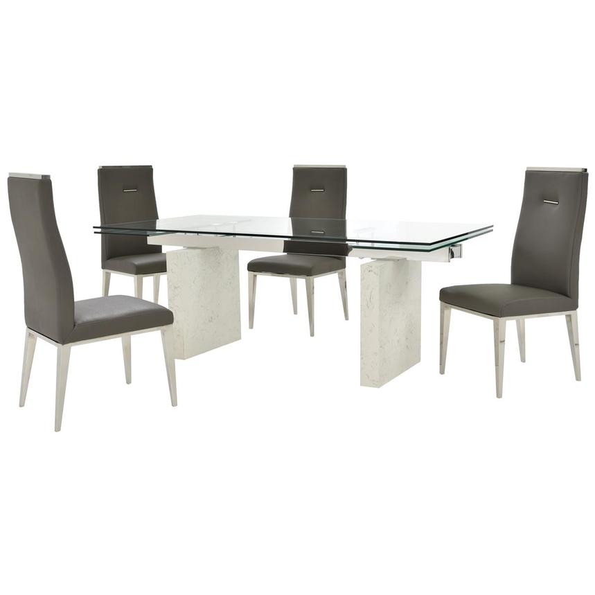 Industria/Hyde I Dark Gray 5-Piece Dining Set  main image, 1 of 15 images.