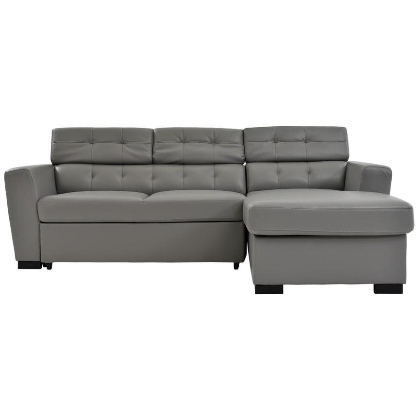 Reeve Gray Sleeper W Right Chaise El Dorado Furniture