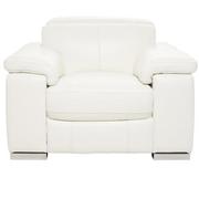 Charlie White Leather Power Recliner  alternate image, 3 of 10 images.
