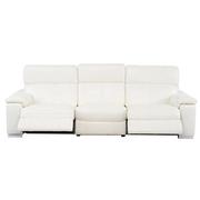 Charlie White Leather Power Reclining Sofa  alternate image, 3 of 10 images.