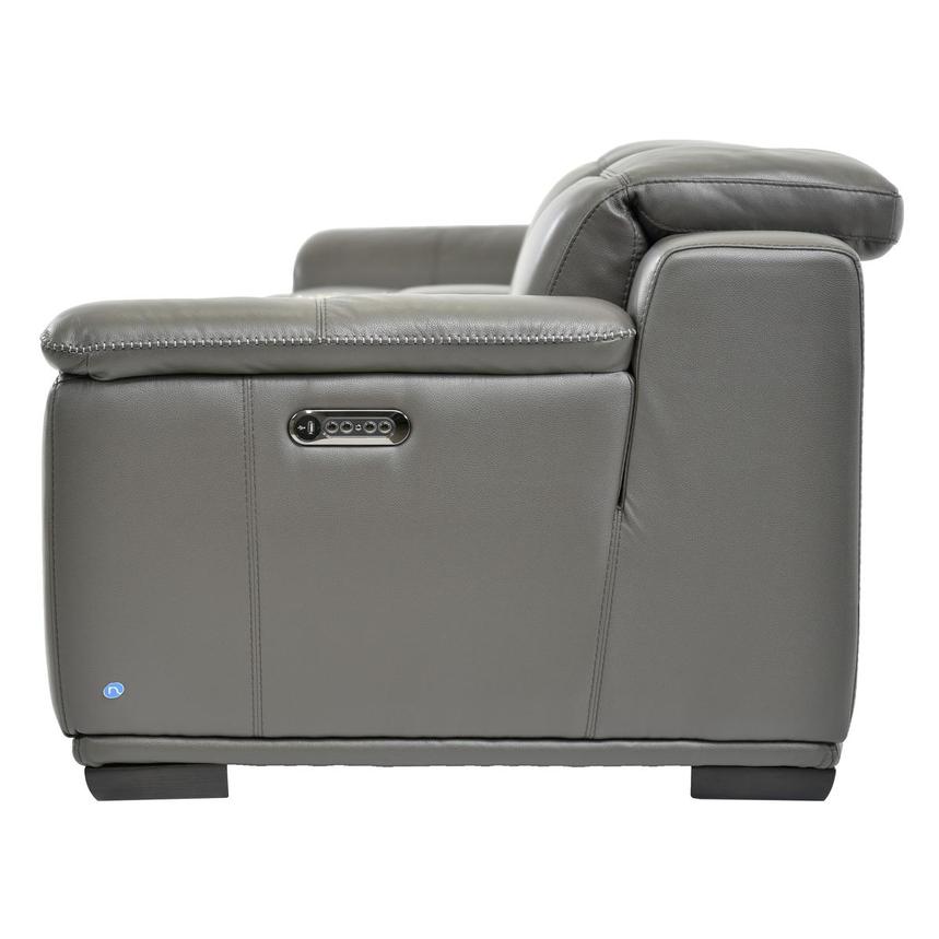 Davis 2.0 Dark Gray Home Theater Leather Seating with 5PCS/2PWR  alternate image, 5 of 10 images.