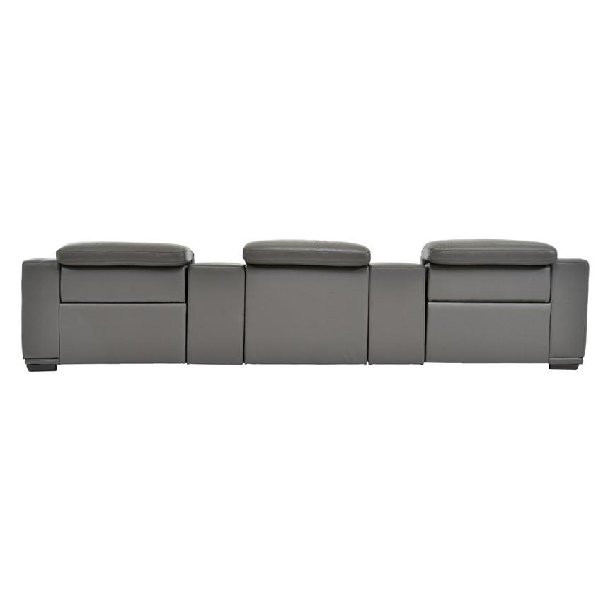 Davis 2.0 Dark Gray Home Theater Leather Seating with 5PCS/2PWR  alternate image, 6 of 10 images.