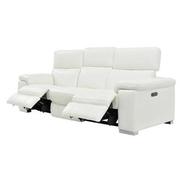 Charlie White Leather Power Reclining Sofa  alternate image, 5 of 10 images.