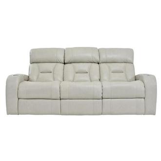 Gio Cream Leather Power Reclining Sofa