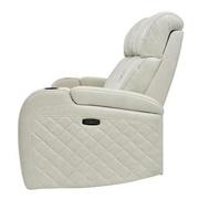 Gio Cream Leather Power Reclining Sofa  alternate image, 4 of 14 images.