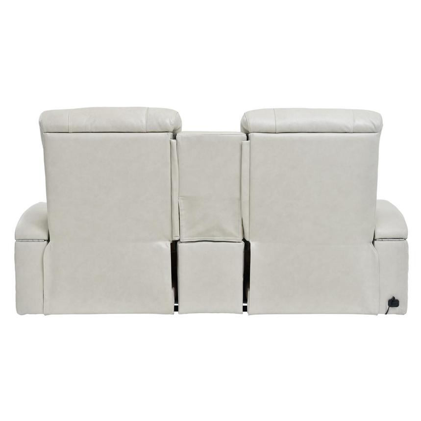 Gio Cream Leather Power Reclining Sofa w/Console  alternate image, 5 of 12 images.