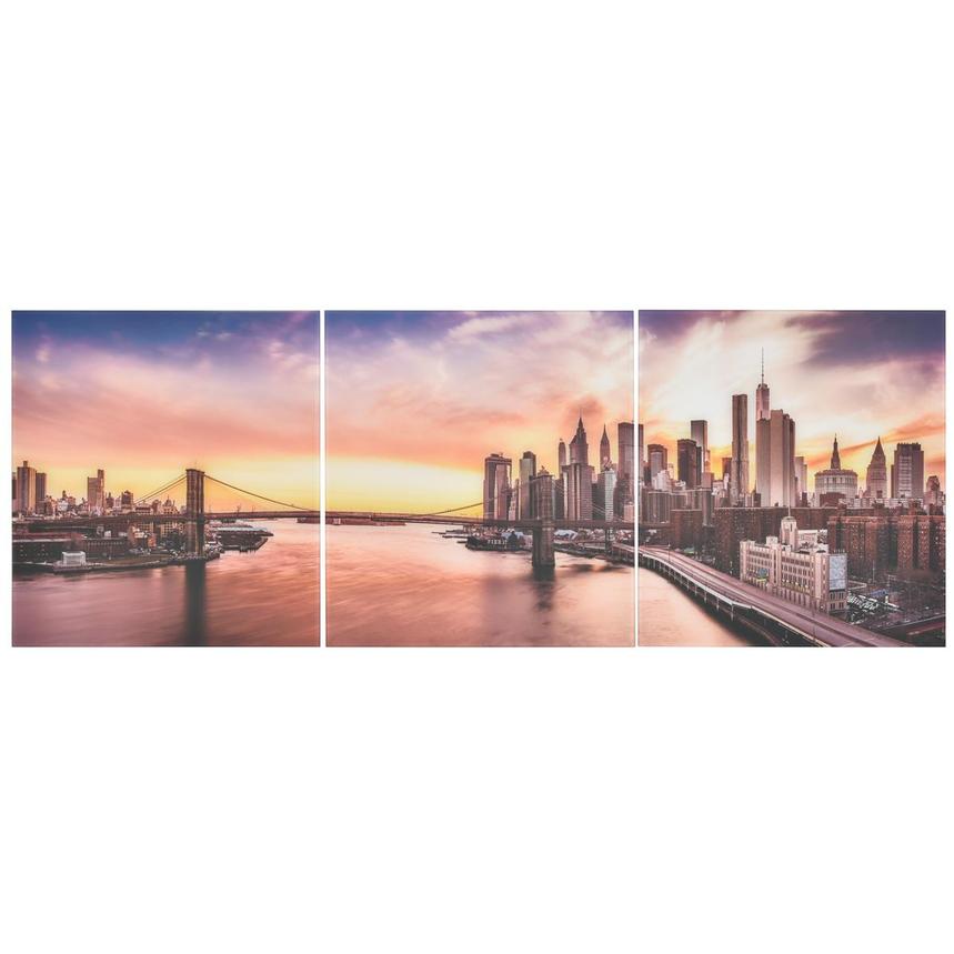 New York Set of 3 Acrylic Wall Art  main image, 1 of 3 images.