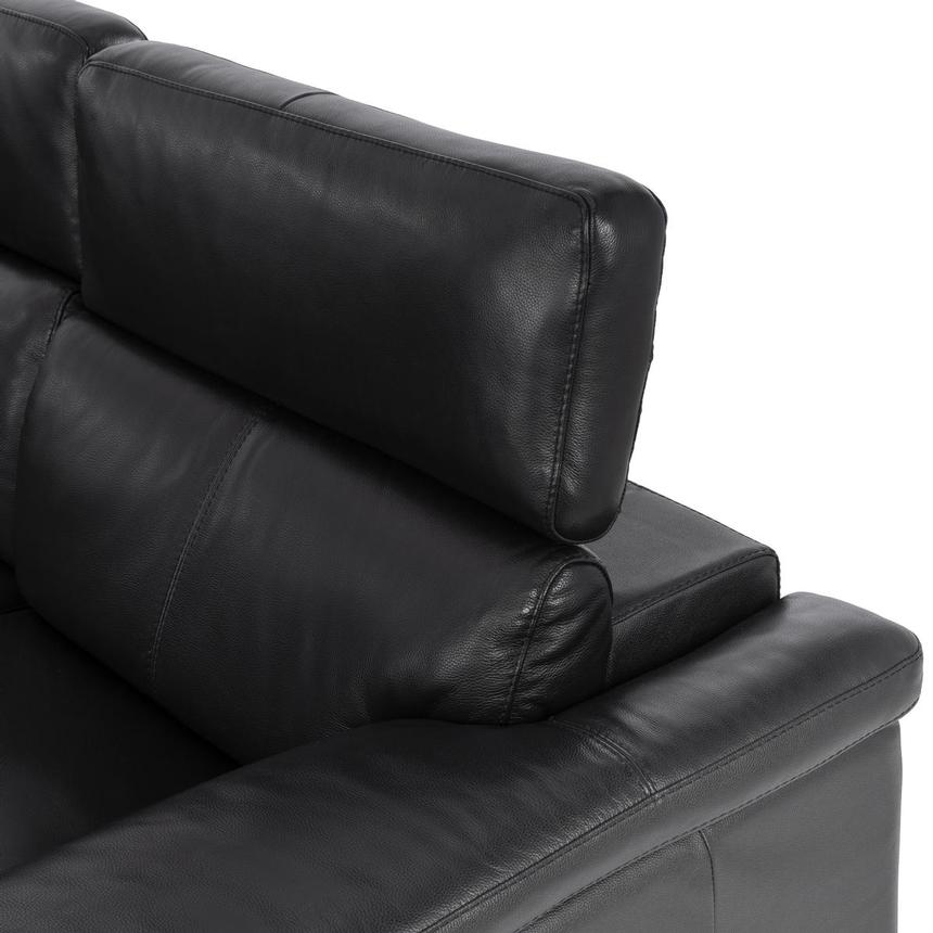 Charlie Black Leather Power Reclining Sectional with 4PCS/2PWR  alternate image, 6 of 10 images.