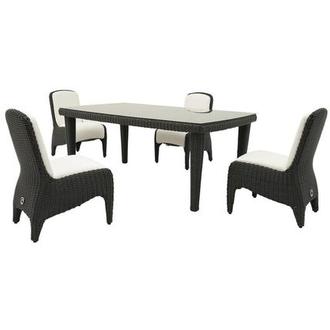 Luxor Gray 5-Piece Patio Set