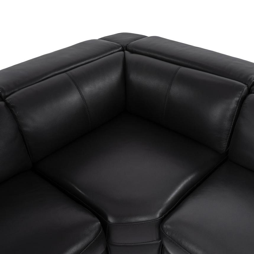Charlie Black Leather Power Reclining Sectional with 5PCS/3PWR alternate image, 4 of 12 images.
