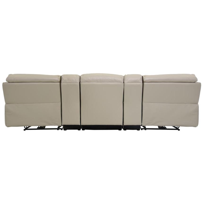 Cody Cream Home Theater Leather Seating with 5PCS/2PWR  alternate image, 5 of 9 images.