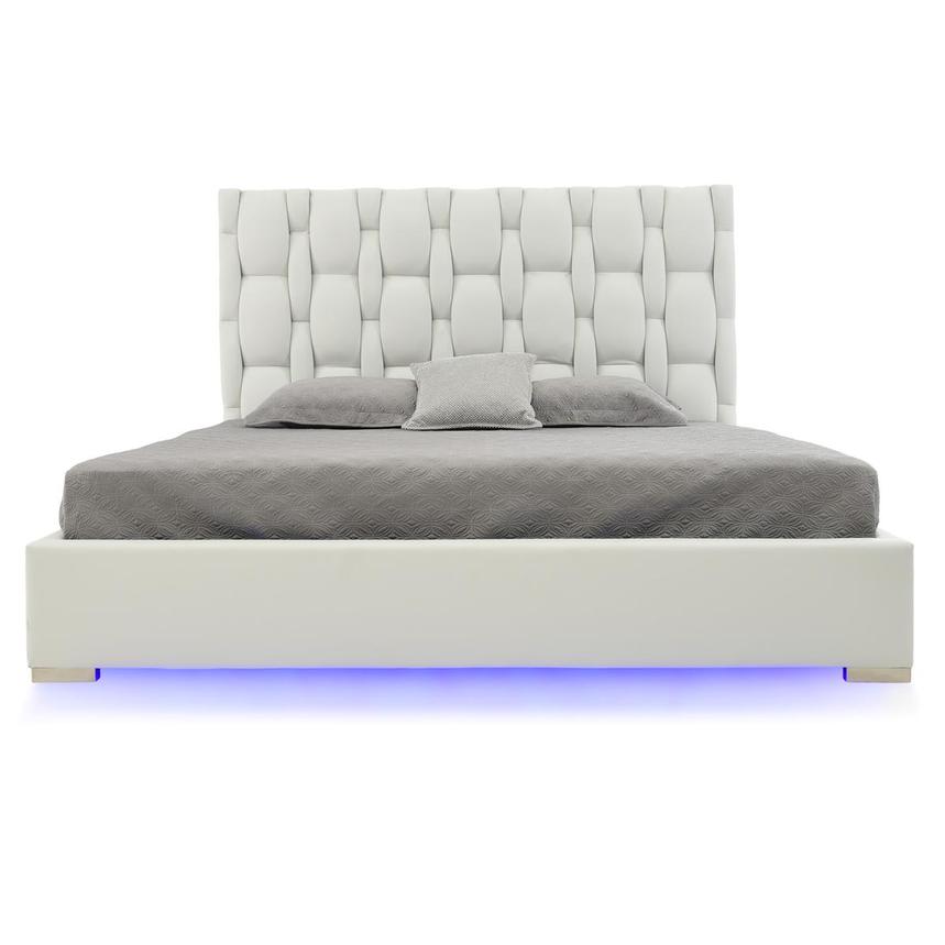 Livia White King Platform Bed  alternate image, 3 of 8 images.