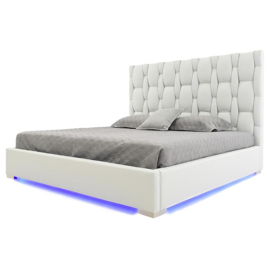 Livia White Queen Platform Bed  main image, 1 of 7 images.