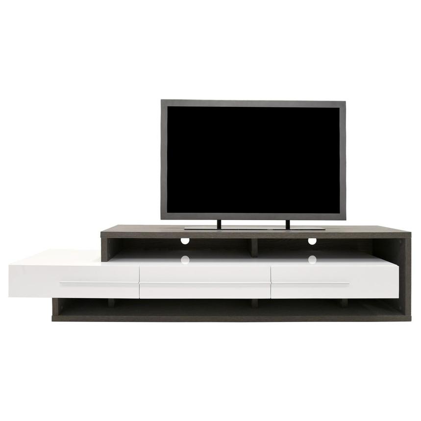 Avanti Gray/White TV Stand  main image, 1 of 7 images.