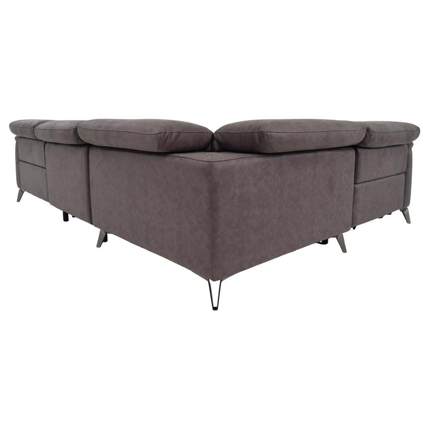 Claribel II Gray Power Reclining Sectional with 4PCS/2PWR  alternate image, 5 of 9 images.