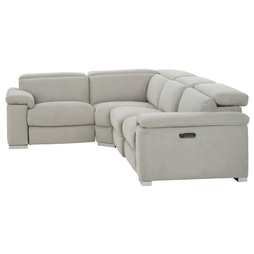 Light grey reclining sectional sale