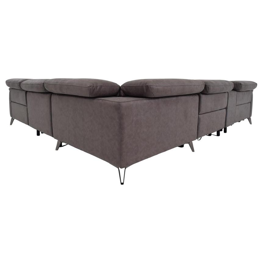 Claribel II Gray Power Reclining Sectional with 6PCS/3PWR  alternate image, 5 of 11 images.