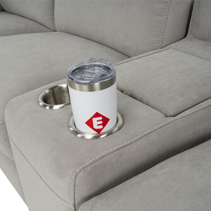 Karly Light Gray Power Reclining Sectional with 6PCS/3PWR alternate image, 6 of 11 images.