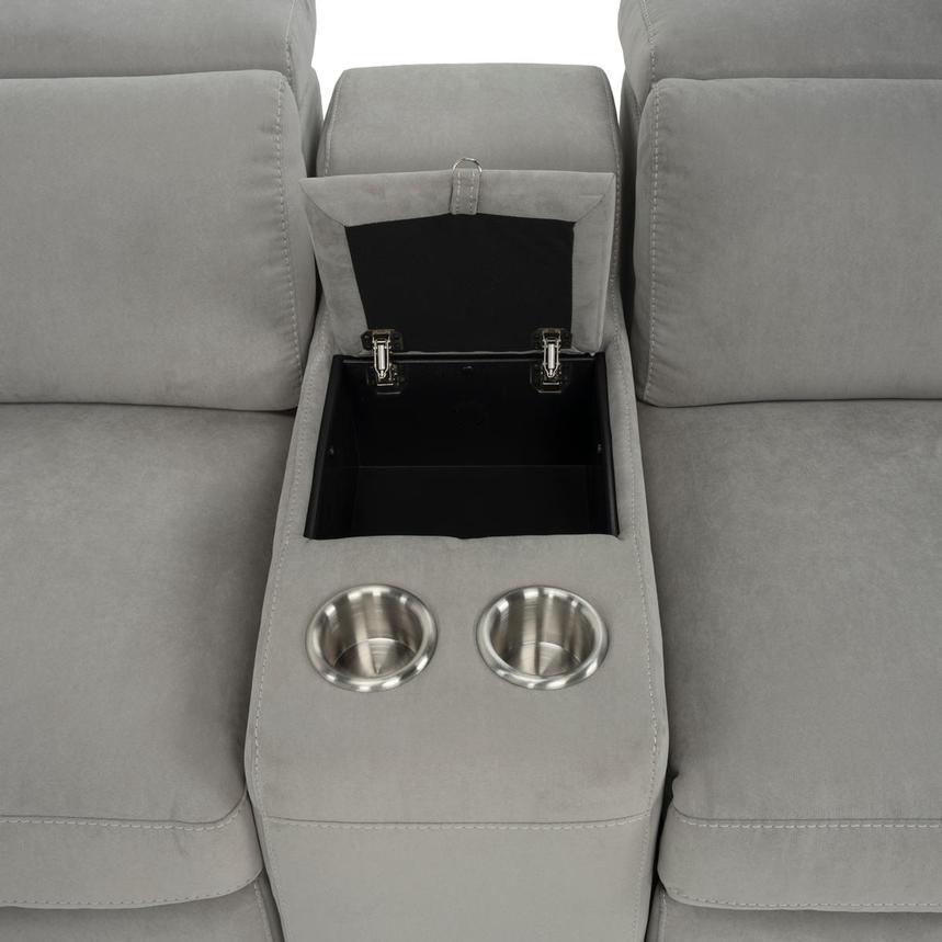 Karly Light Gray Home Theater Seating with 5PCS/2PWR alternate image, 4 of 8 images.