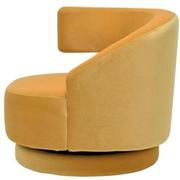 Okru Yellow Accent Chair w/2 Pillows  alternate image, 4 of 11 images.