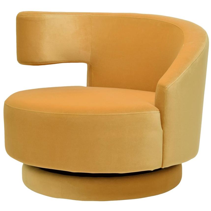 Okru Yellow Accent Chair w/2 Pillows alternate image, 3 of 11 images.