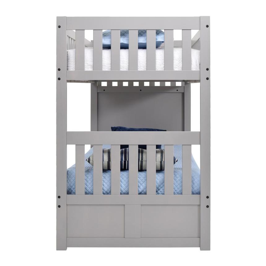 Balto Gray Twin Over Twin Bunk Bed w/Storage  alternate image, 5 of 7 images.