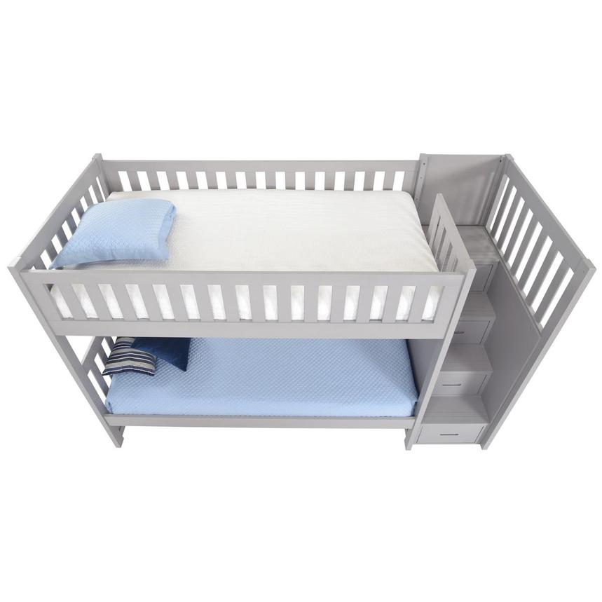 Balto Gray Twin Bunk Bed w/Storage  alternate image, 6 of 7 images.