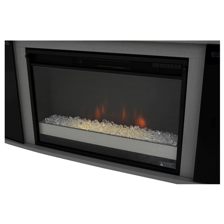 Enterprise Gray Electric Fireplace w/Speakers El Dorado Furniture