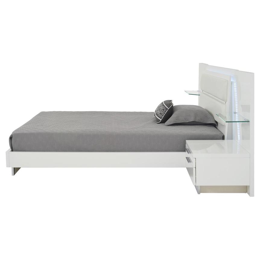 Ally White Queen Platform Bed W Nightstands El Dorado Furniture