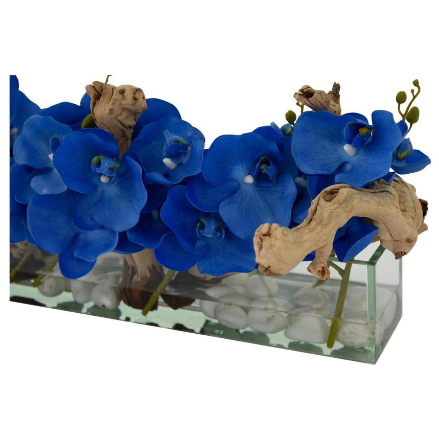 Dulce Orchids Blue Flower Arrangement  alternate image, 3 of 3 images.
