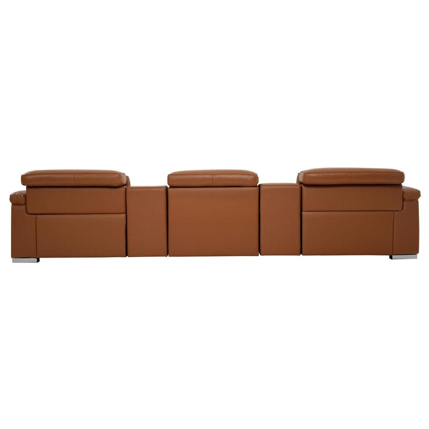 Charlie Tan Home Theater Leather Seating with 5PCS/2PWR  alternate image, 5 of 12 images.
