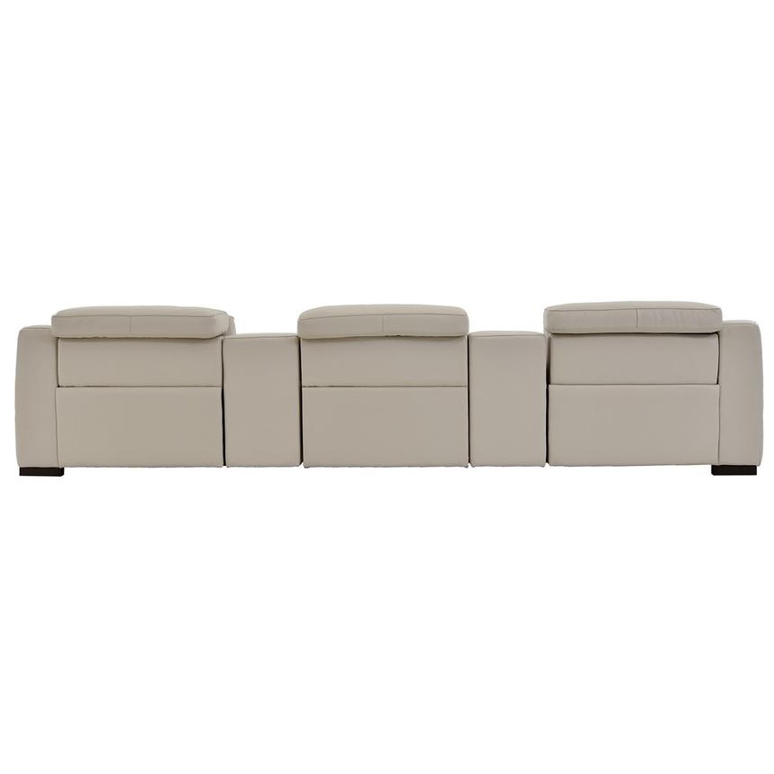 Gian Marco Light Gray Home Theater Leather Seating with 5PCS/3PWR  alternate image, 6 of 10 images.