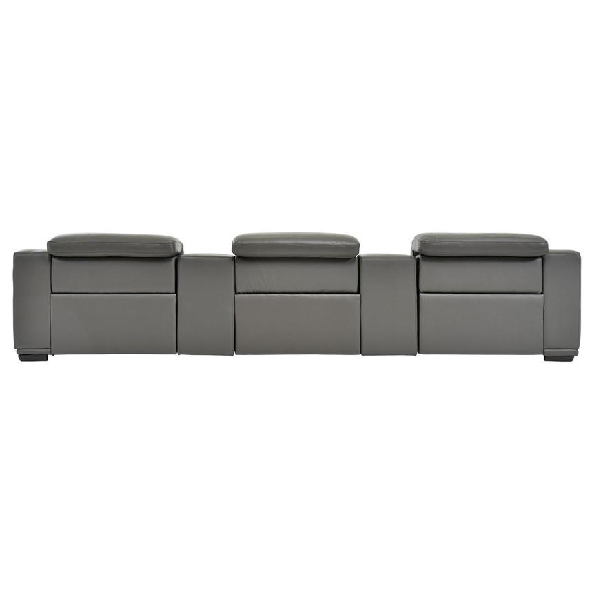 Davis 2.0 Dark Gray Home Theater Leather Seating with 5PCS/3PWR  alternate image, 6 of 10 images.