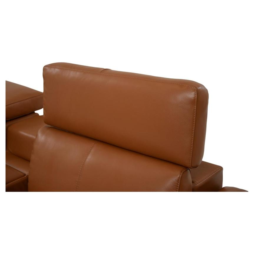 Charlie Tan Leather Power Reclining Sectional with 6PCS/3PWR El