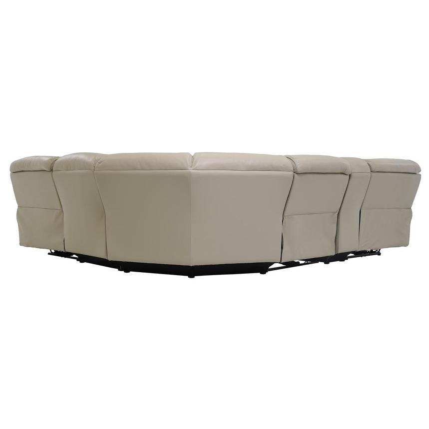 Cody Cream Leather Power Reclining Sectional with 6PCS/3PWR  alternate image, 4 of 8 images.