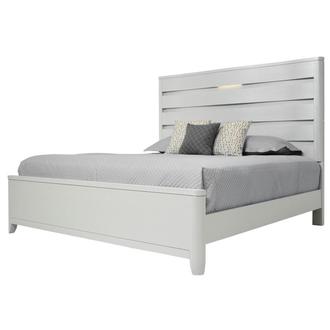Contour White King Panel Bed