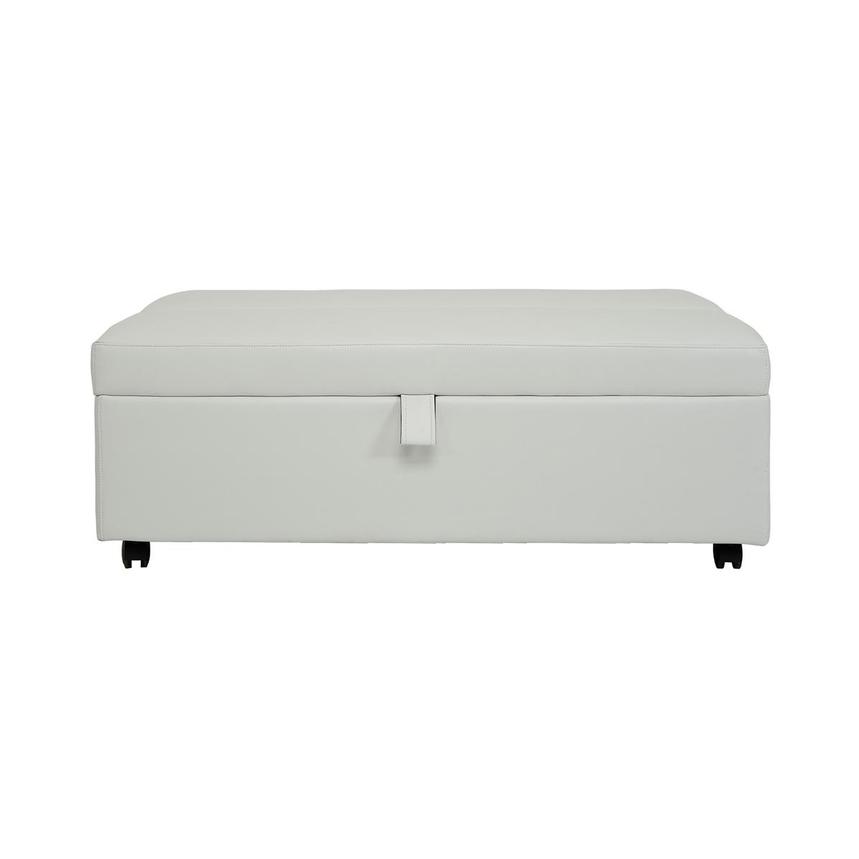 Pressley II White Twin Ottoman Bed w/Casters  main image, 1 of 9 images.